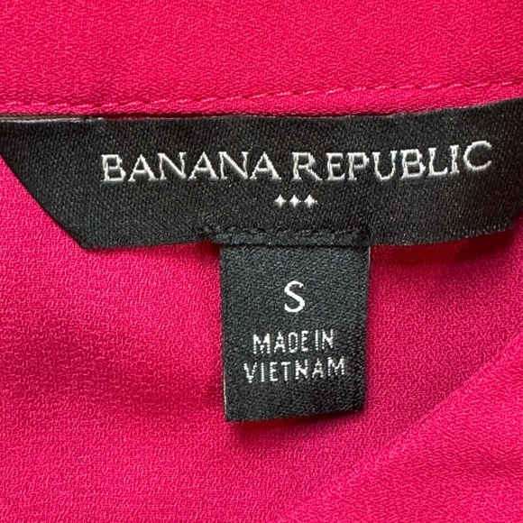 Banana Republic Pink Pleated Embellished Tank Top - Picture 4 of 4